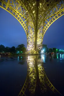 Zuckerman: France, Paris. Part of the Eiffel Tower