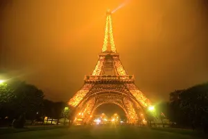 Zuckerman: France, Paris. Eiffel Tower illuminated