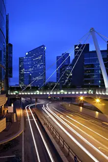 Business: France, Paris, La Defense Area, modern office