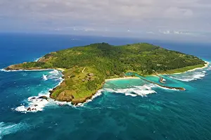 Inlet: Fregate Island in the Indian Ocean