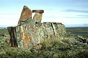 Inuit: Frost heave and inukshuk