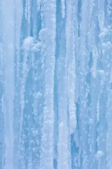 Foothills: The frozen Schleierfaelle (veil falls) in