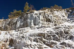 Catalina: Frozen waterfall in the Santa Catalina mountains