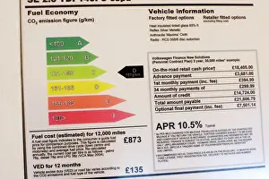 Emissions: Fuel efficiency rating chart by new VW Jetta