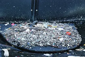 Queens: Garbage Along Containment Boom, Newtown Creek, NYC