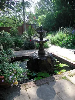 Fountains: Garden with water feature