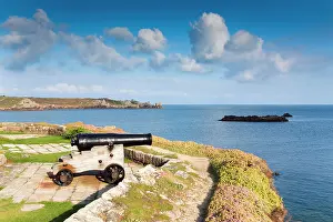 Guns: The Garrison - St Mary's - looking towards Peninnis