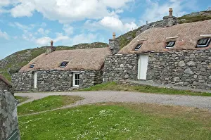 Restored: Gearrannan Black House Village - Restored thatched cottages