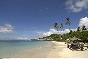 290419: Geografie, Grenada, Grand Anse, Str&x4ba4;e, Grand