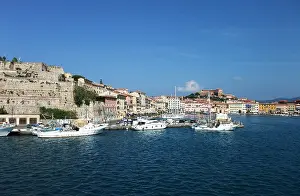 Hafen: Geografie, Italien, Elba, Portoferraio, Stadtansicht