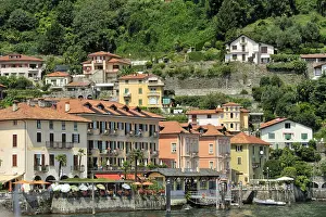 Haus: Geografie, Italien, Piemont, Cannero Riviera, Ortsansicht