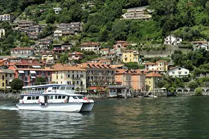 Haus: Geografie, Italien, Piemont, Cannero Riviera, Ortsansicht