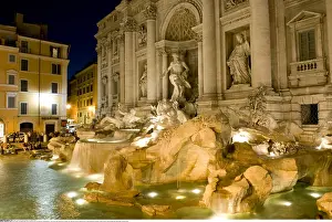 Welterbe: Geografie, Italien, Rom, Fontana di Trevi, Trevi-Brunnen