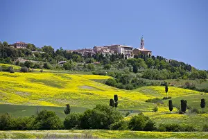 Pienza: Geografie, Italien, Toskana, Pienza, Stadtansicht