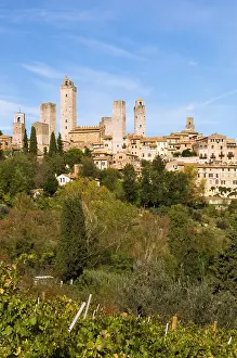 Gimignano: Geografie, Italien, Toskana, San Gimignano, Ortsansicht