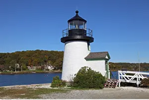 Architektur: Geografie, USA, Connecticut, Mystic, Leuchtturm