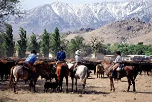 Kalifornien: Geografie, USA, Kalifornien, Lone Pine, Vieh Ranch