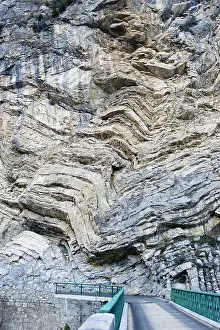 Geographical: Geographical folds, Ardeche, France