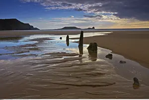 Lighting: geography / travel, Great Britain, Wales, Rhossili