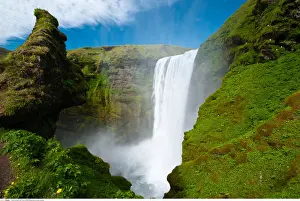 Prismatic: geography / travel, Iceland, waterfall Skagafoss