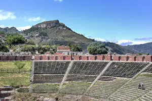 Sicily: geography / travel, Italy, Ancient theatre, Taormina