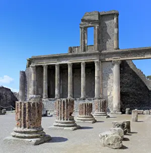 Rome: geography / travel, Italy, Basilica, Forum, Pompeii