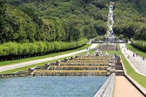 Naples: geography / travel, Italy, Cascade, Royal Palace
