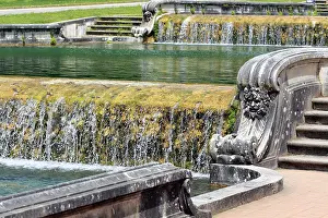 Naples: geography / travel, Italy, Cascade, Royal Palace