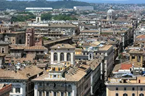 Rome: geography / travel, Italy, Cityscape from Altare