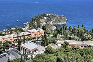 Sicily: geography / travel, Italy, Cityscape of Taormina