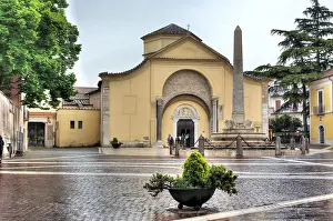 Obelisk: geography / travel, Italy, Santa Sofia church (8th