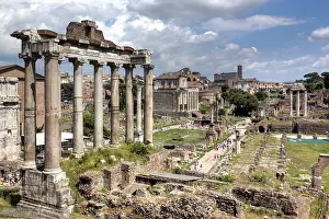 Columns: geography / travel, Italy, Temple of Saturn, Roman