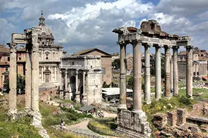 Columns: geography / travel, Italy, Temple of Saturn, Roman