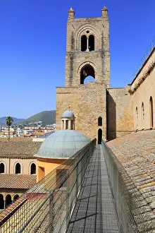 Medieval: geography / travel, Italy, Tower of Monreale Cathedral