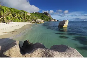 Sunbathing: geography / travel, Seychelles, Landscape view of