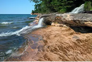 Lakeshore: geography / travel, USA, Michigan, Pictured Rocks