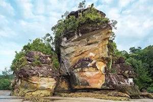 Sarawak: Geologically interesting sandstone rock formatio