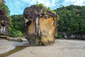 Sarawak: Geologically interesting sandstone rock formatio