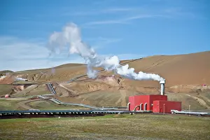 Myvatn: Geothermal power station near Lake Myvatn