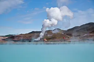 Myvatn: Geothermal power station near Lake Myvatn
