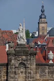 Rooftops: Germany, Bamberg.View of historic rooftops