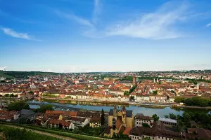 Main: Germany, Bavaria, Bayern, Wurzburg. Old