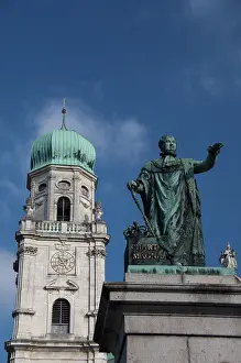 Clock: Germany, Bavaria, Passau. St. Steven's Cathedral