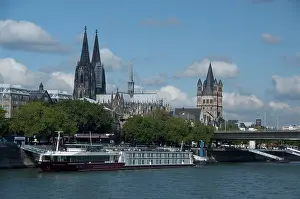 Rhein: Germany, Cologne (aka Koln). Rhine River