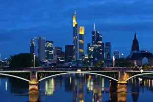 Lancecheck: Germany, Hessen, Frankfurt am Main. Skyline