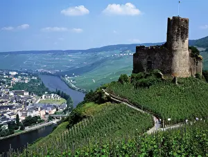 Moselle: Germany, Moselle, Rhine, Palatinate, panoramic