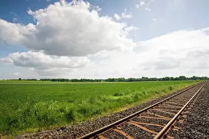 Niedersachsen: Germany, Niedersachsen, Bergen. Railroad