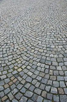 Walkway: Germany, Passau. Typical historic cobblestone