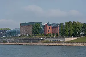 Waterway: Germany, Rhine River. Oberkassel, suburb