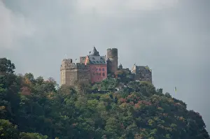 Rhein: Germany, Rhine River. View along the Rhine